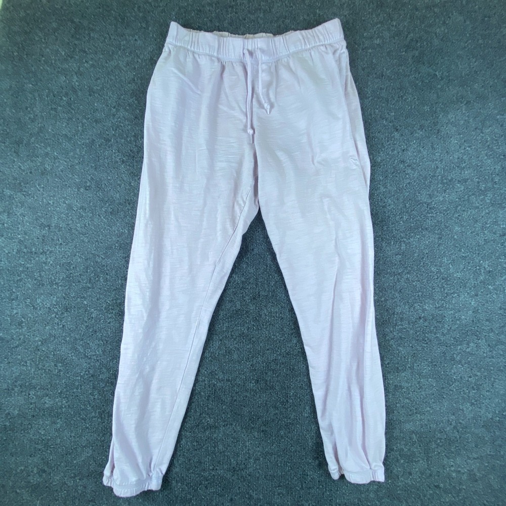Pink Victoria's Secret Lounge Pants‎ Womens 35x26 Lavender Cotton Tapered Leg